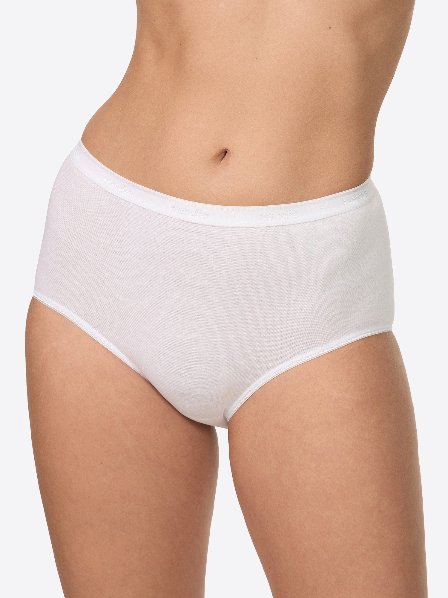 Nur Die Taillenslip Bio-Baumwolle GOTS-zertifiziert (4-St) High Waist Slip, Miederslip, Hoher Slip