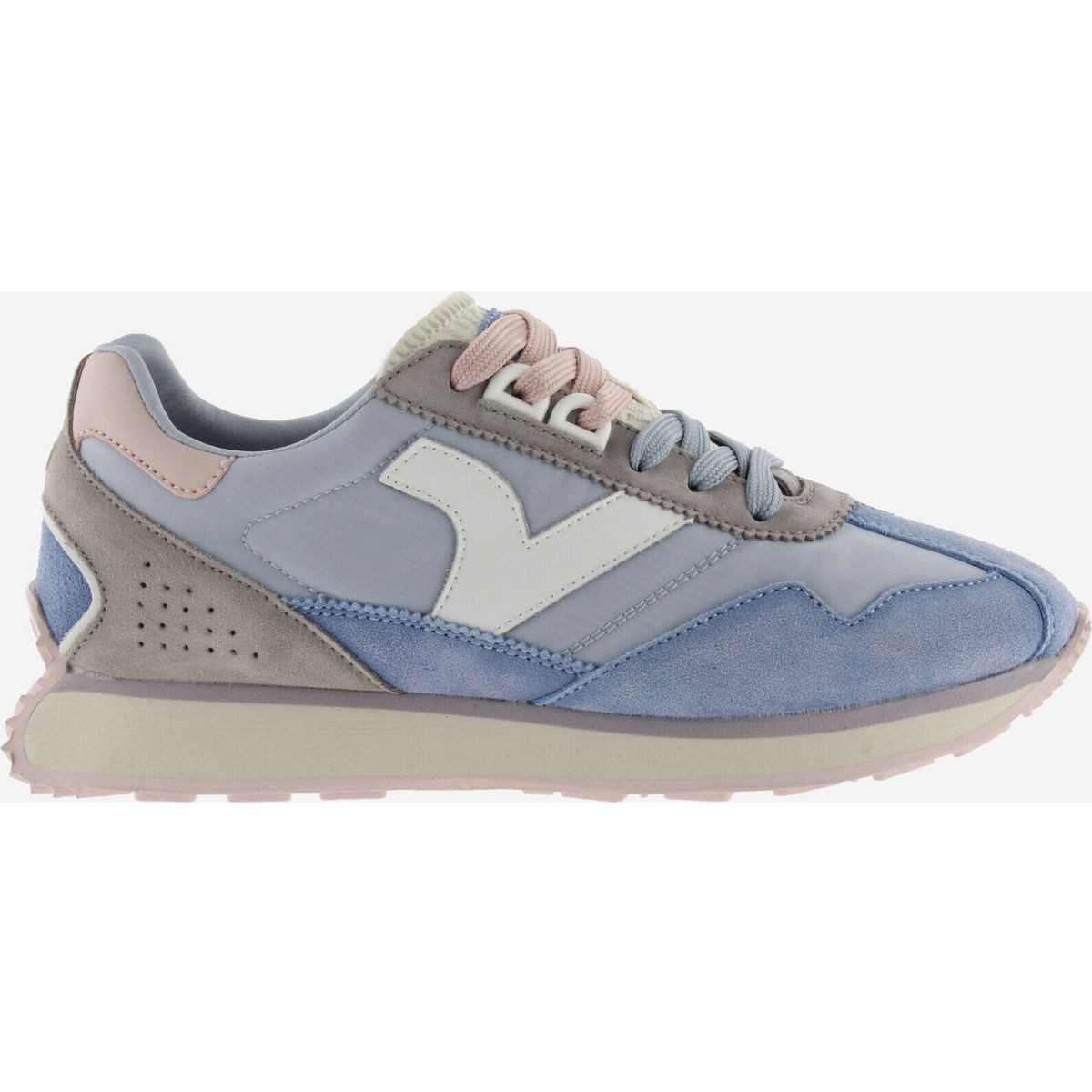 Victoria Root - Vintage Nylon Outdoorschuh Stilvoller Retro-Sneaker aus Nylon und Leder mit ergonomischer