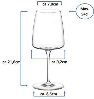 Emilja Rotweinglas Nexo Rotweinglas 54cl - 6 Stück Weinglas