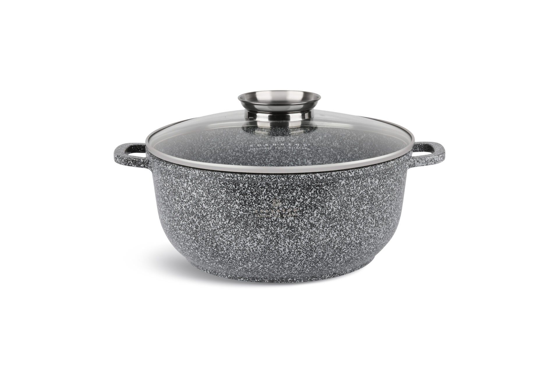 Edenberg Topf-Set Graue Töpfe Topfset Kasserolle Pfanne Keramik Induktionstöpfe, Aluminium, Keramik (15-tlg., Zeitloses Design des Topfsets. Eine ideale Geschenkidee)