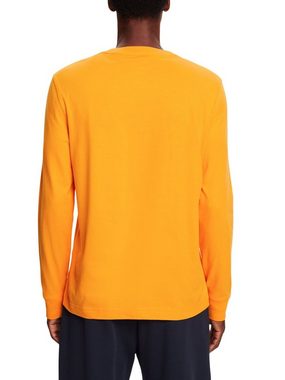 Esprit Langarmshirt Longsleeve mit Rundhalsausschnitt (1-tlg)