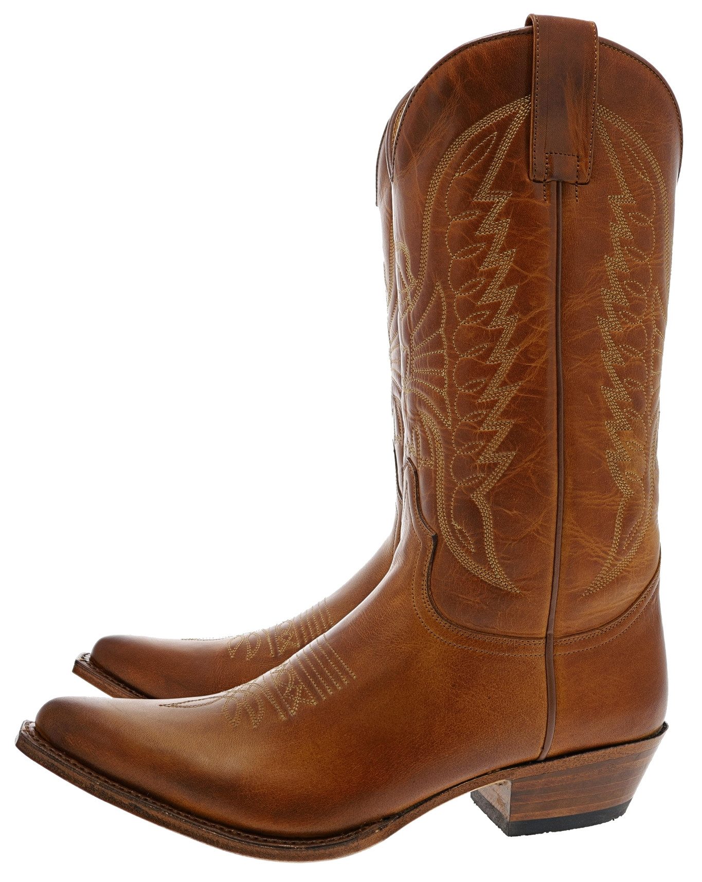 Sendra Boots PICO WEST Braun Cowboystiefel Rahmengenähter Herren Westernstiefel