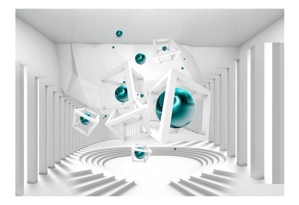 KUNSTLOFT Vliestapete lichtbeständige Corridor of Design 3x2.1 Tapete m, halb-matt, Geometry