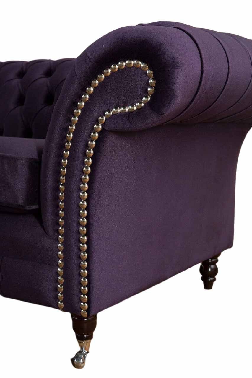 Dreisitzer JVmoebel Couch Chesterfield-Sofa, Wohnzimmer Design Sofa Klassisch Chesterfield