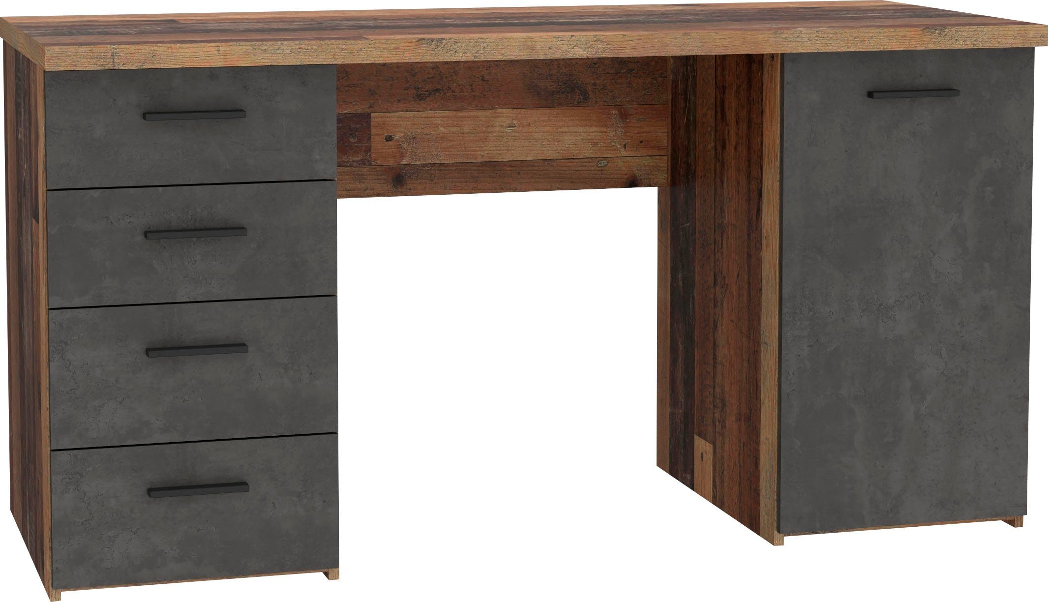 FORTE Schreibtisch Netta, Breite 145 cm, mit Schubladen
