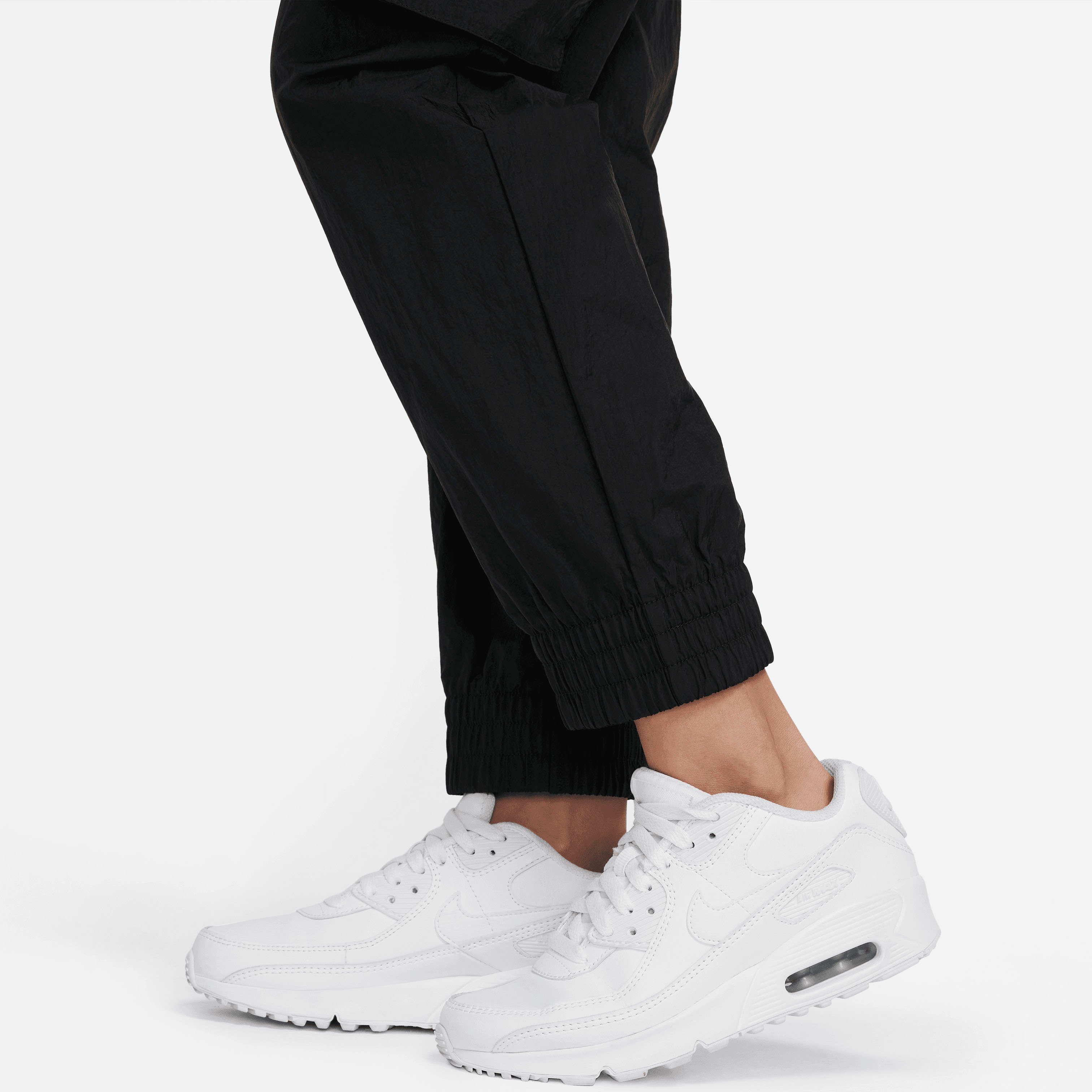 Nike Sportswear Sporthose Big (Girls) Cargo BLACK/WHITE Woven Kids' Pants