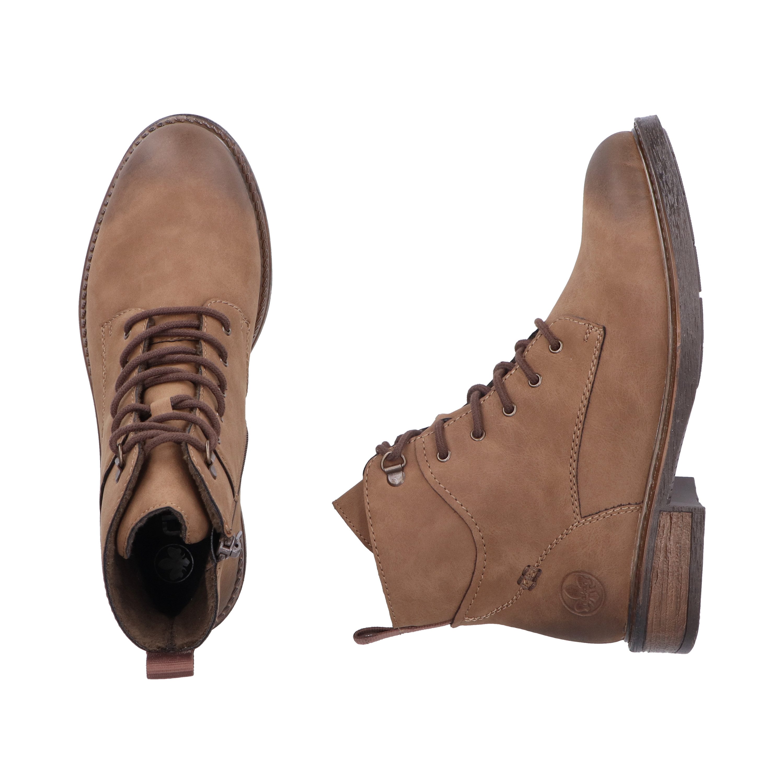 Rieker Schnürstiefelette Schnürboots, Casual-Boots in aktueller Used-Optik