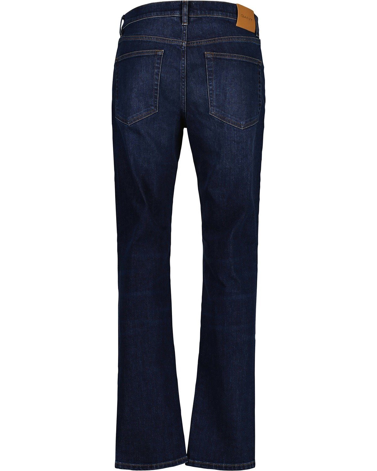 Worn Fit In Gant Slim Blue Dark 5-Pocket-Jeans Jeans