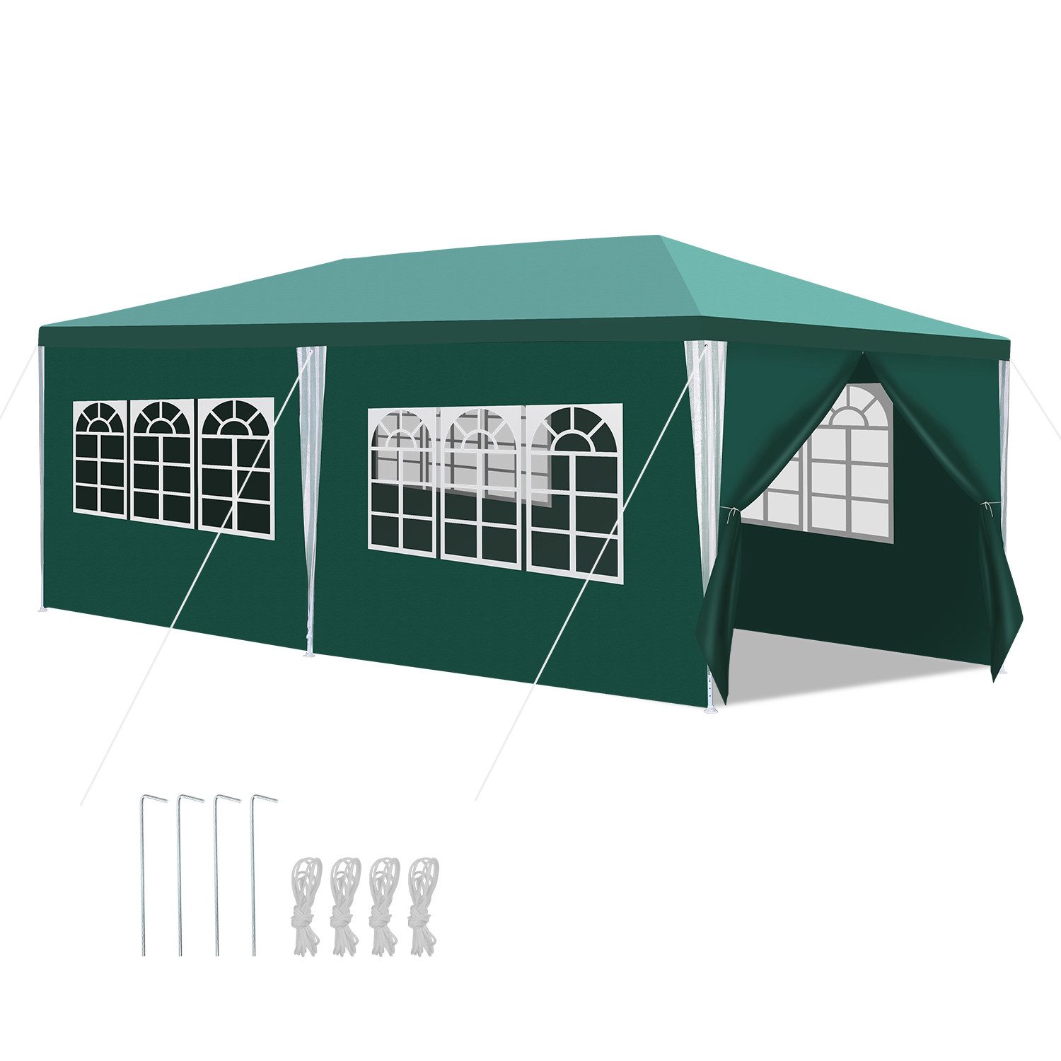 Clanmacy Pavillon Pavillon 3x6m Grün UV-Schutz günstig online kaufen