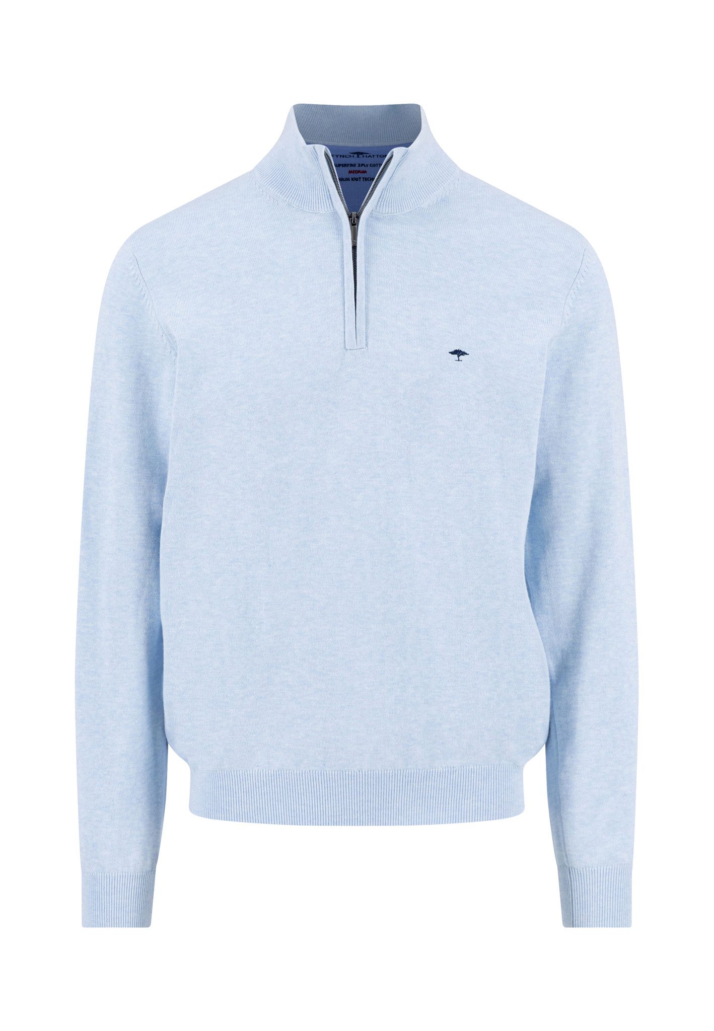 FYNCH-HATTON Strickpullover Troyer-Zip, Superfin