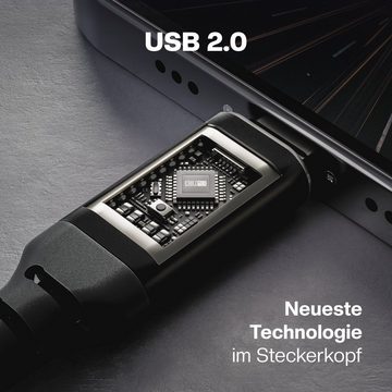 CABLETEX USB C zu Lightning Kabel für iPhone und iPad Ladekabel Lightningkabel, Lightning, USB-C (200 cm), MFi-Zertifizierung