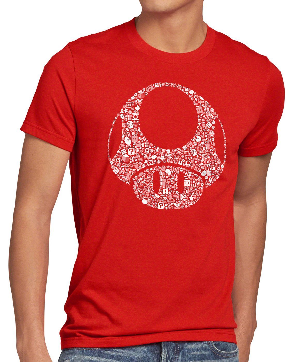 style3 T-Shirt Super Toad mario videospiel günstig online kaufen