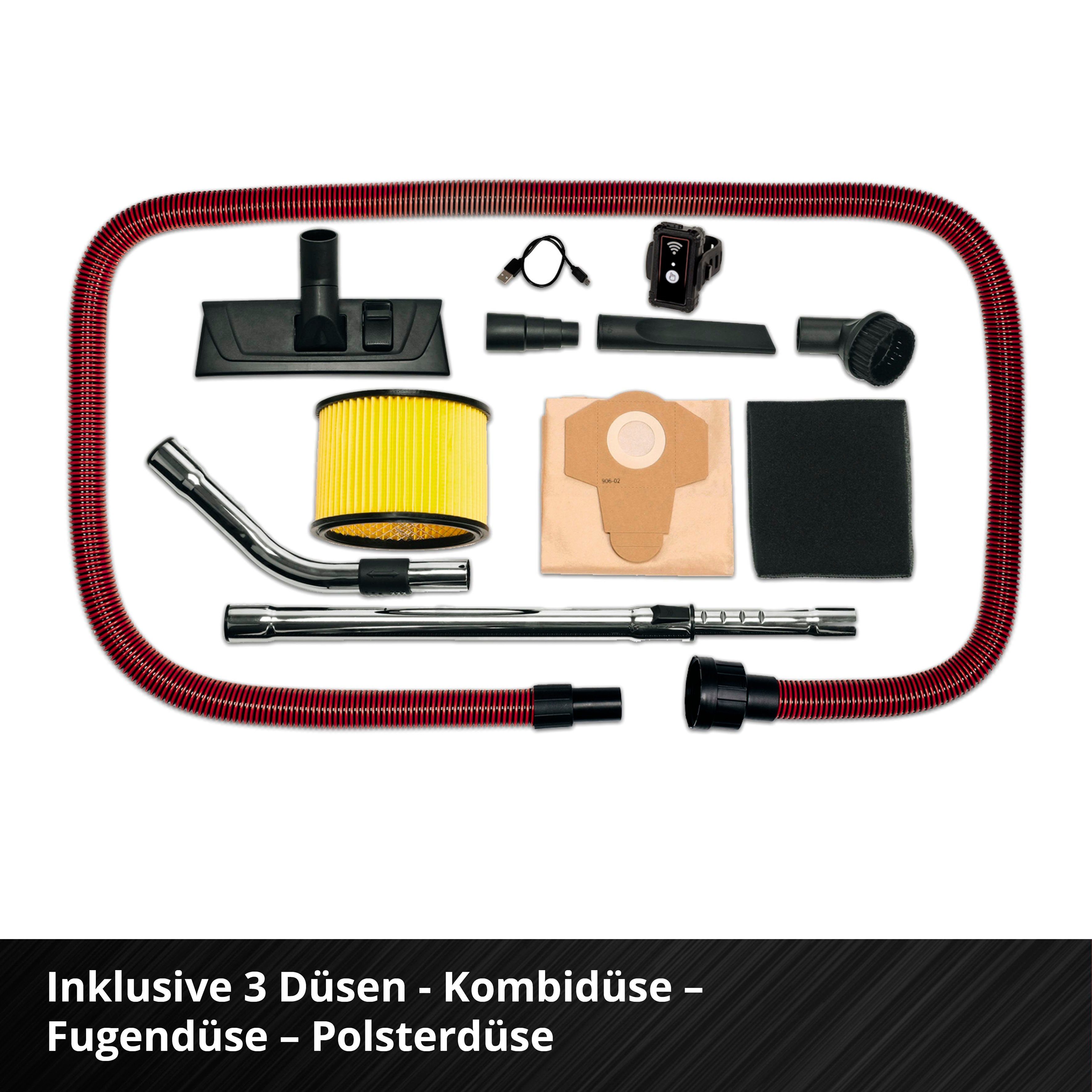 Einhell Nass-Trocken-Akkusauger TP-VC 36/30 S Auto-Solo, mit Beutel, ohne Akku