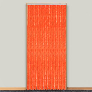 Türvorhang Flauschvorhang 90 x 220 cm orange, Moritz, Hakenaufhängung (1 St), abdunkelnd, Chenille Vorhänge Camping Türvorhang Wohnwagen Wohnmobil Zubehör