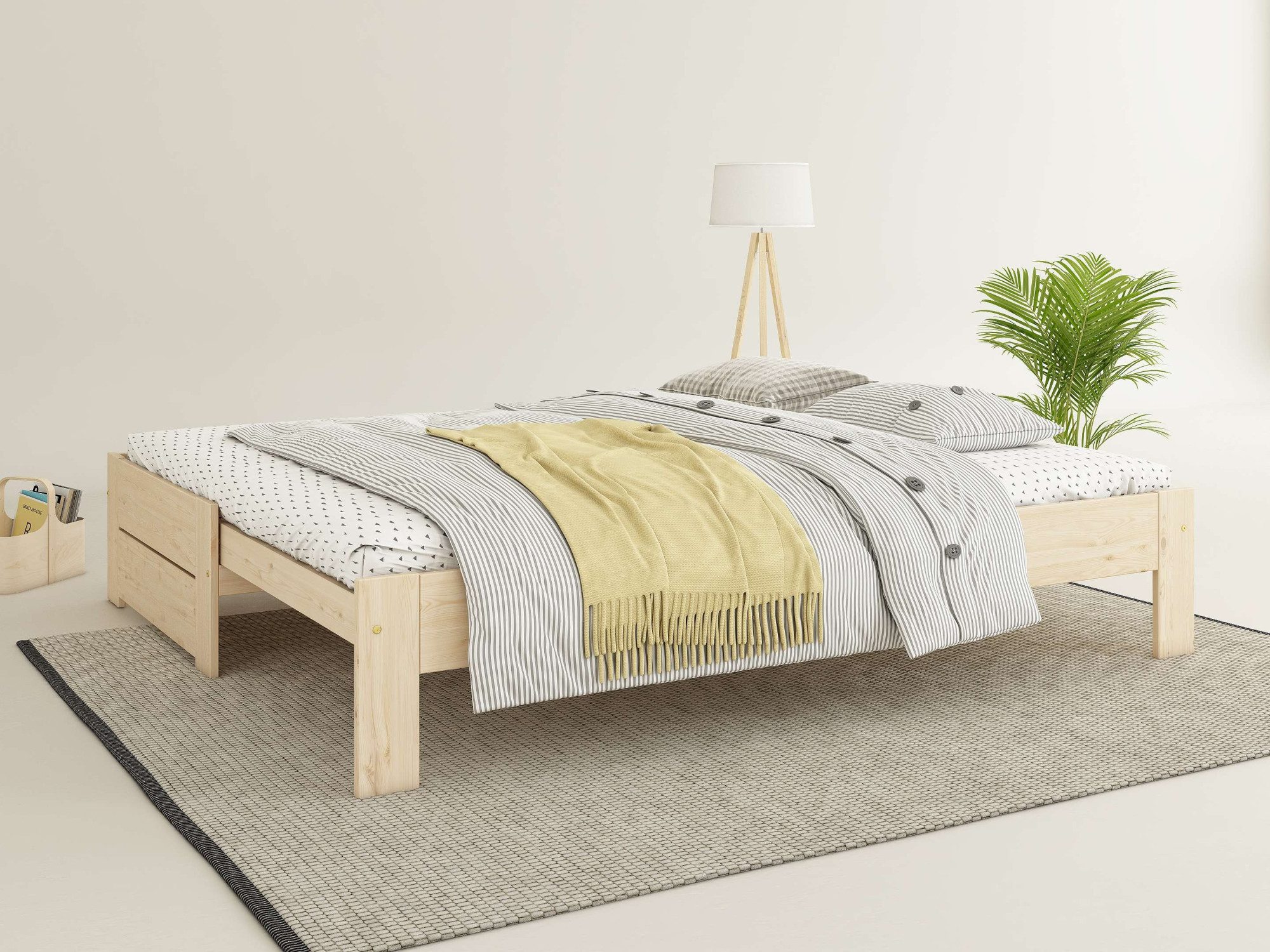 Home affaire Massivholzbett Imme, ausziehbar 90cm-180cm, günstig online kaufen