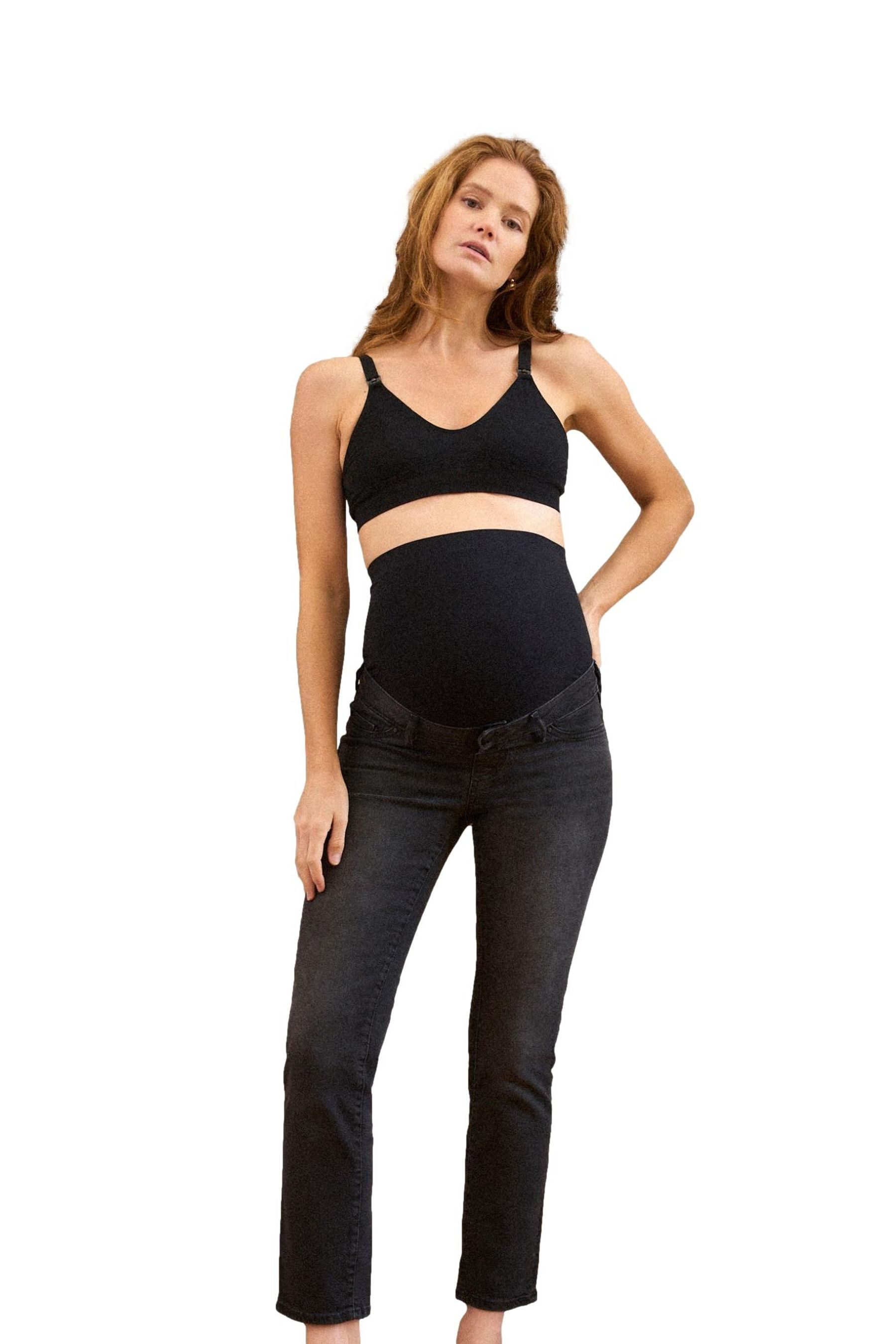 Seraphine Slim-fit-Jeans Seraphine Premium Slim Umstands-Jeans Tall (1-tlg)