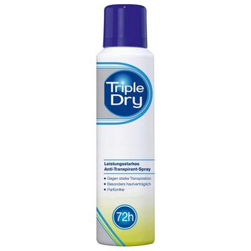 Triple Dry Deo-Pumpspray anti-transpirant parfümfrei 72 h Schutz 6 x 150 ml, Set, 6-tlg.
