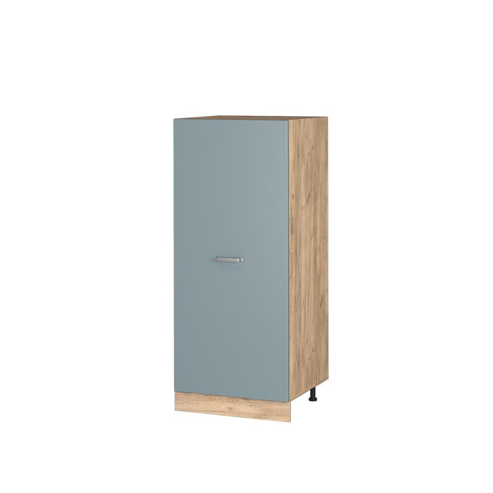 Vicco Herdumbauschrank R-Line Küchenkommode Blau-Grau/Goldkraft Eiche 60 cm günstig online kaufen
