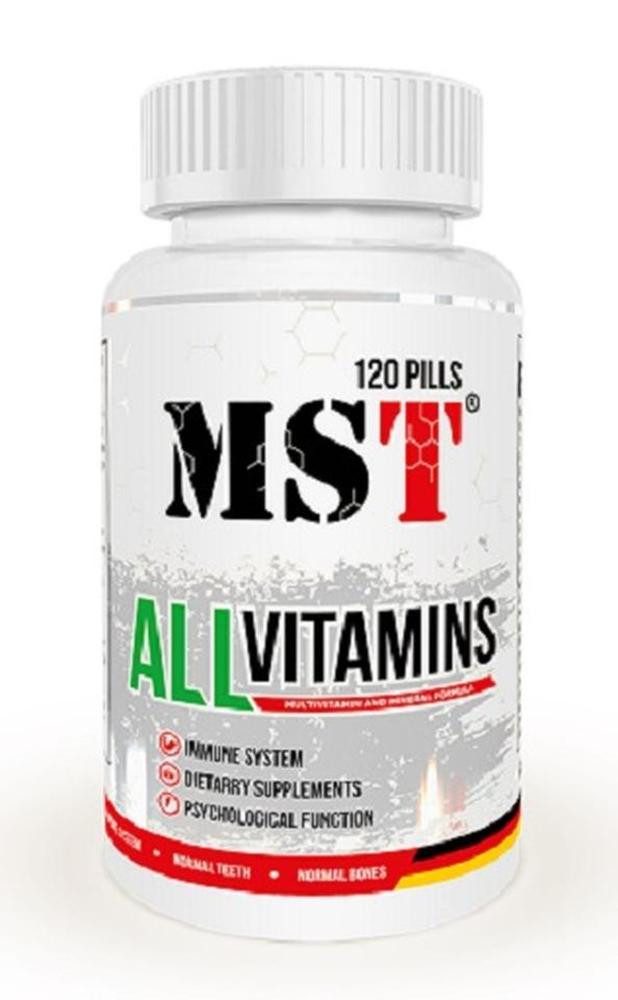 MST Nutrition MST - All Vitamins 120 Tabl. Tabletten, 120 St.