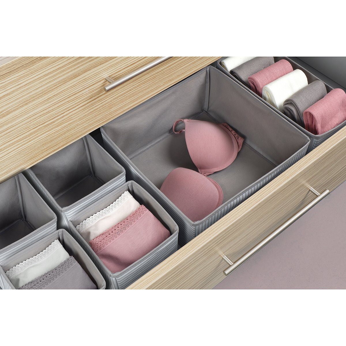 Home - Schubladeneinsatz Box St) Organizer Ordnungssystem (4er-Set, 4 für Kleidung, textile Ocean Wäsche