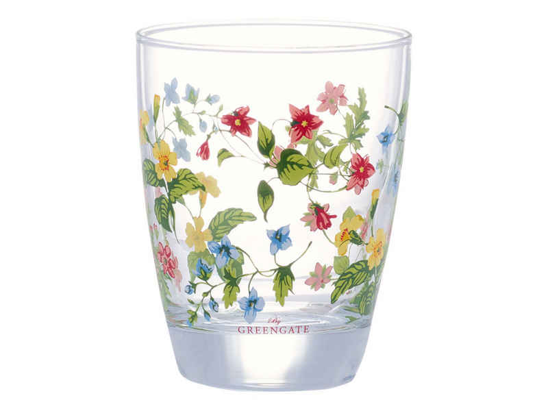 Greengate Glas Karolina Wasserglas white 0,3l, Glas