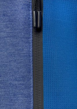 AUTHENTIC LE JOGGER Kapuzenpullover - Sport-Hoodie melierte Optik, mit Reißverschlusstasche