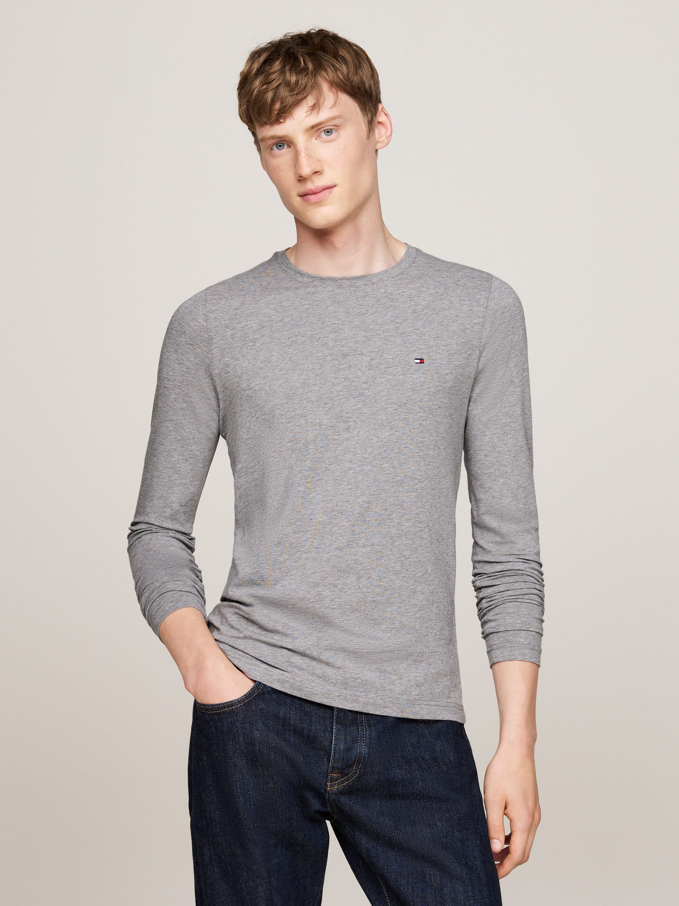 Tommy Hilfiger Rundhalsshirt STRETCH SLIM FIT günstig online kaufen