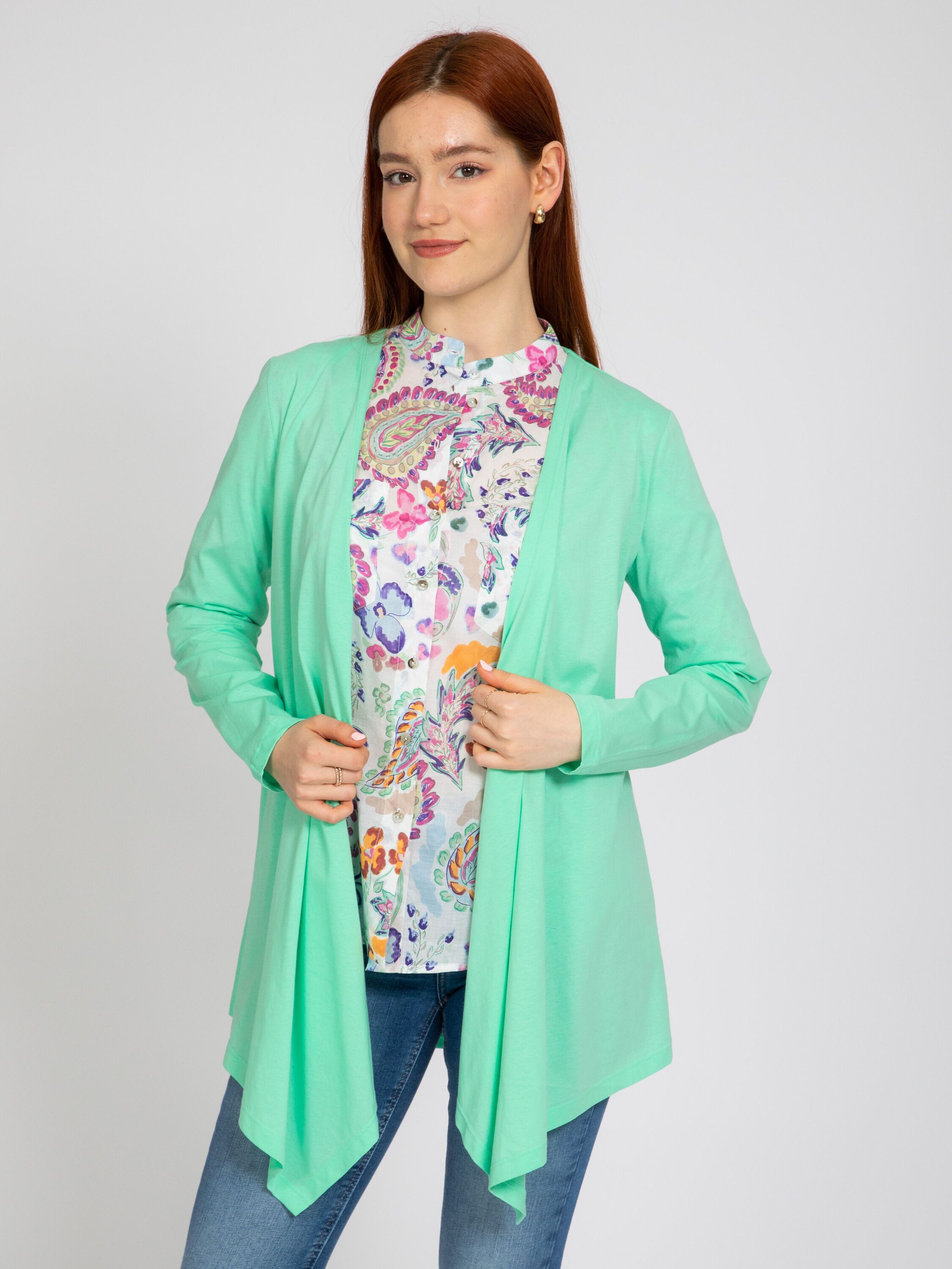 VICCI Germany Longstrickjacke mit verlängertem Schnitt