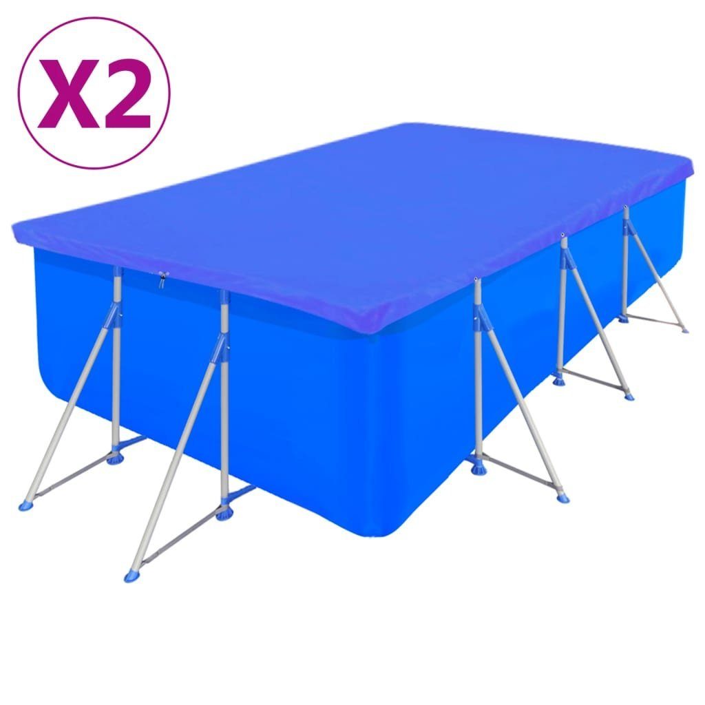 Pool-Abdeckplane Poolabdeckungen 2 Stk. PE Rechteckig 90 g/m² 540x270 cm
