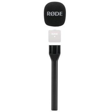 RØDE Mikrofon Wireless GO II Funk-Mikrofon-Set (mit Interview GO Handadapter), und Fell-Windschutz