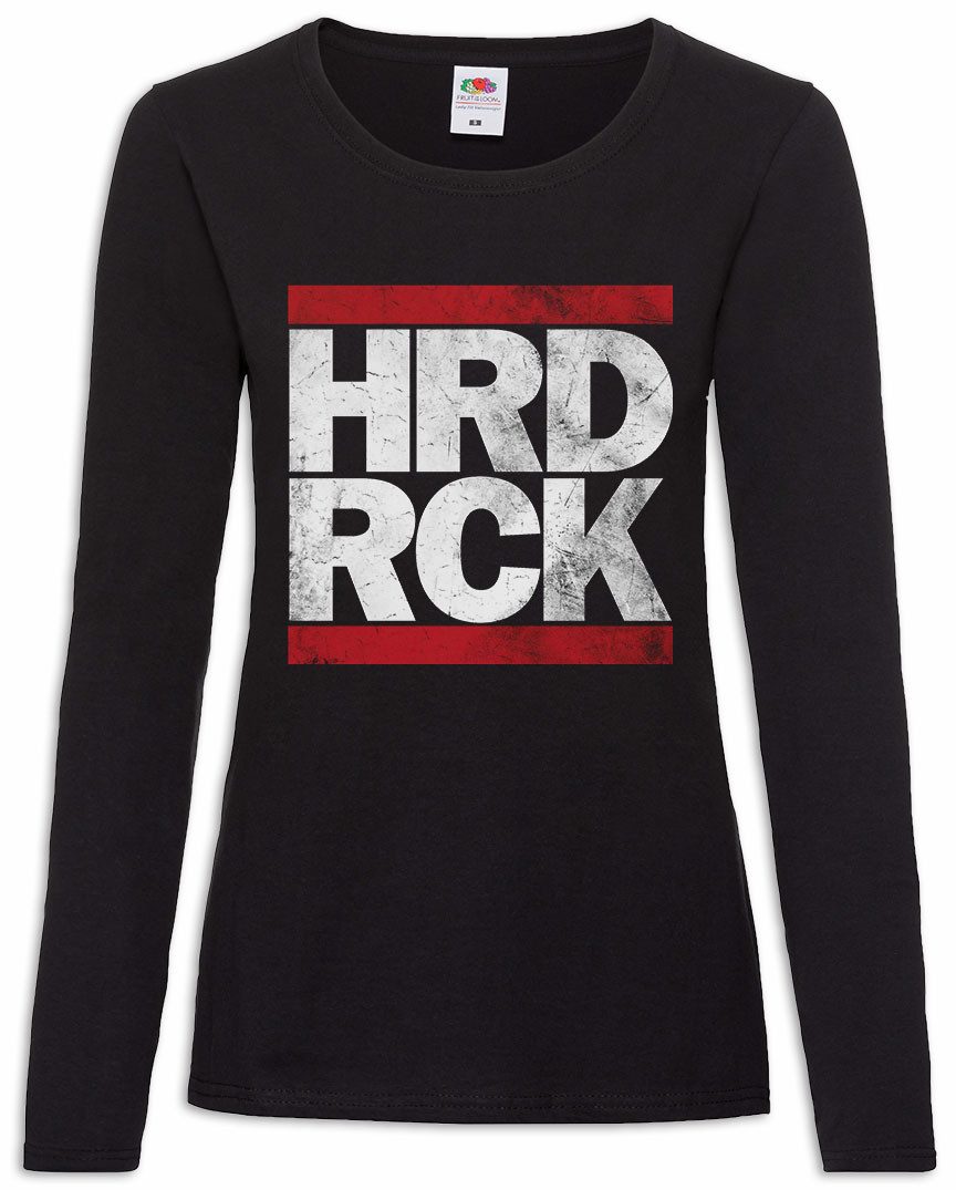 Langarmshirt HRD RCK Damen Langarmshirt Hard Rock Metal Heavy And & Roll Festival