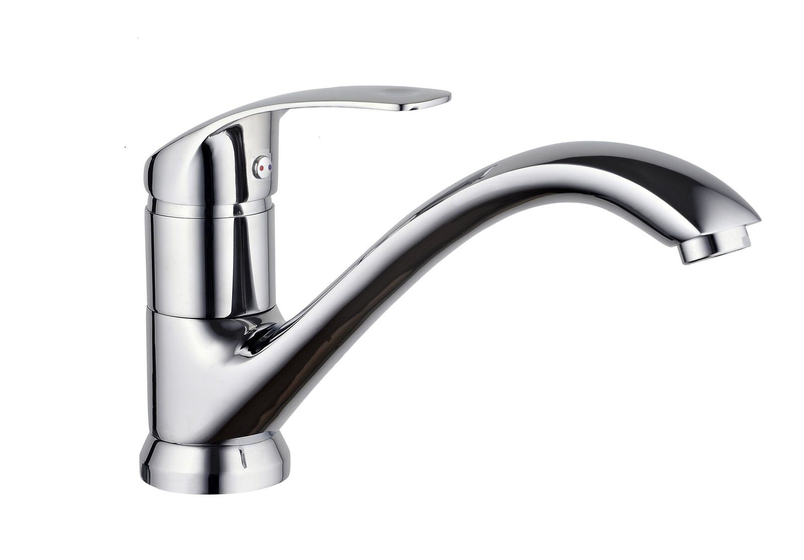 KFA Spültischarmatur AMETYST Küchenarmatur Hochdruck massiv, Einhebelmischer Spülenarmatur, Chrom