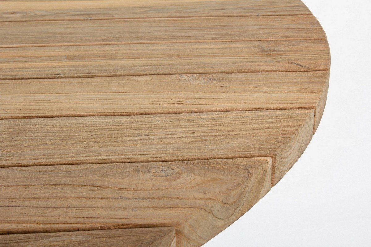 Natur24 Esstisch Tisch Gartentisch Teakholz Brandon 150x150x77,5cm