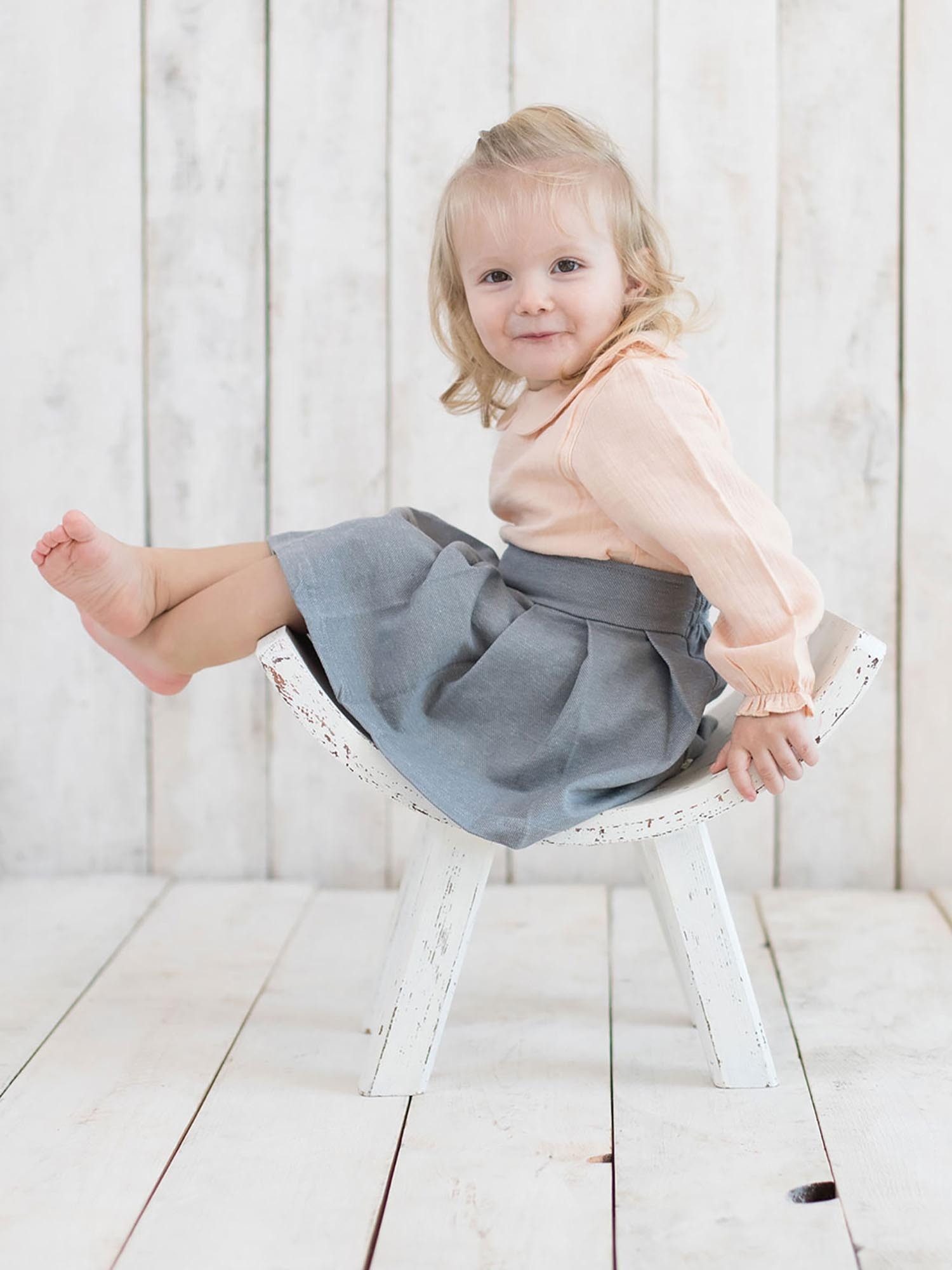 OrganicEra Hemdbody Baby Langarm Hemdbody aus Bio-Musselin, Mädchen (1-tlg)