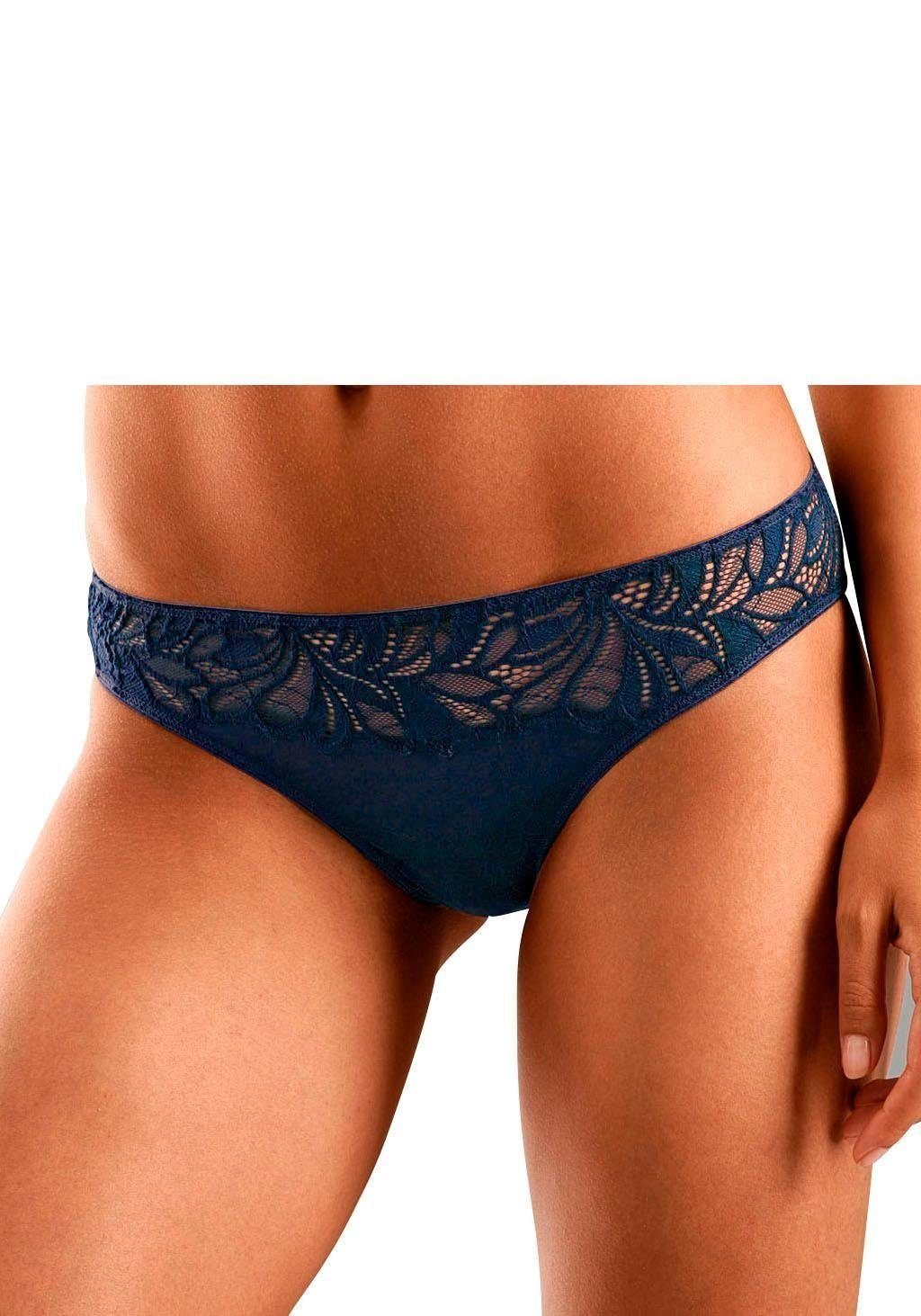 Vivance Bikinislip (Packung, pink, aus elastischer 5-St) navy, Baumwoll-Qualität petrol