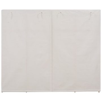 vidaXL Stoffschrank Kleiderschrank Weiß 200 x 40 x 170 cm Stoff (1-St)