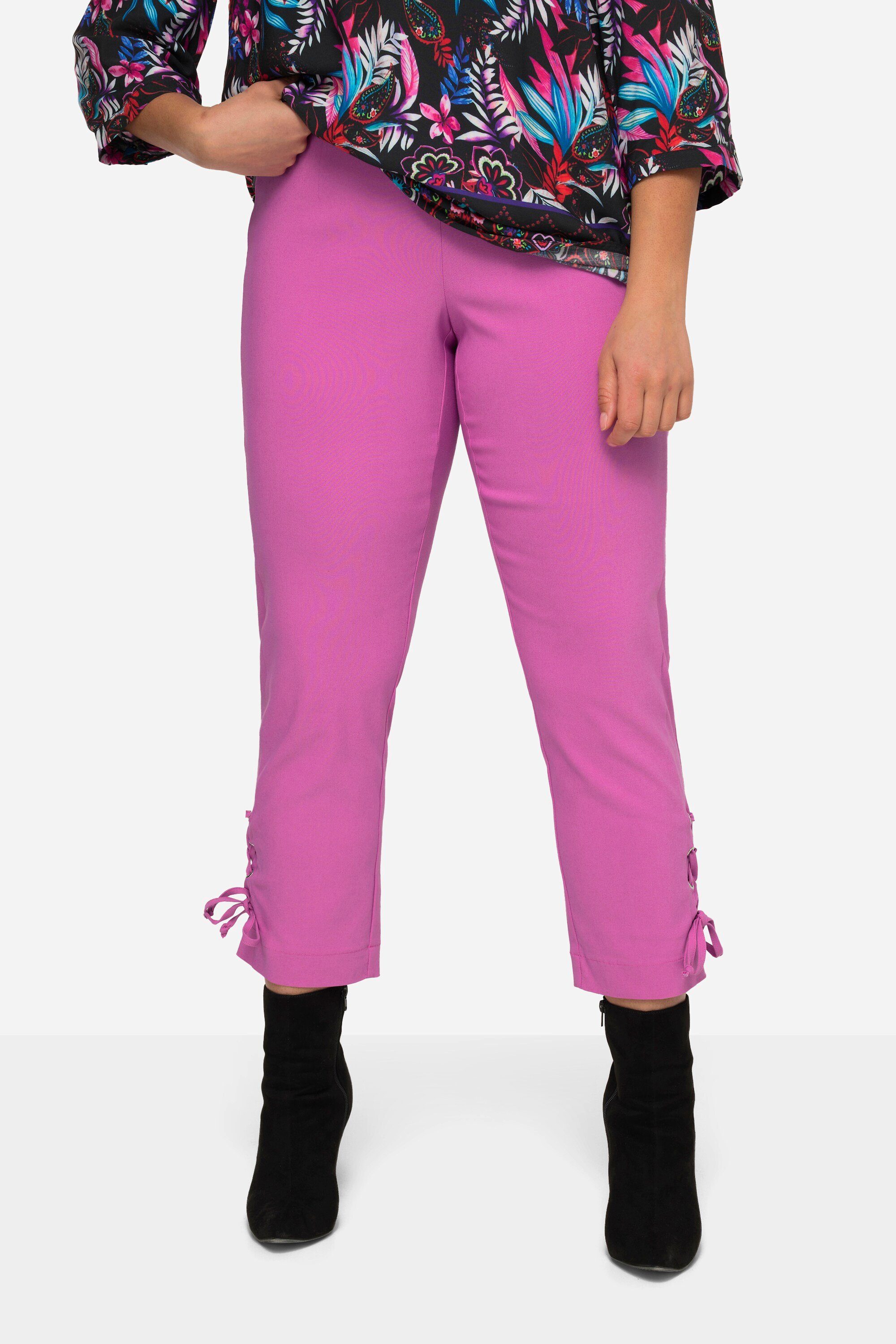 MIAMODA Stoffhose Bengalin-Hose Slim Fit Schnürung günstig online kaufen