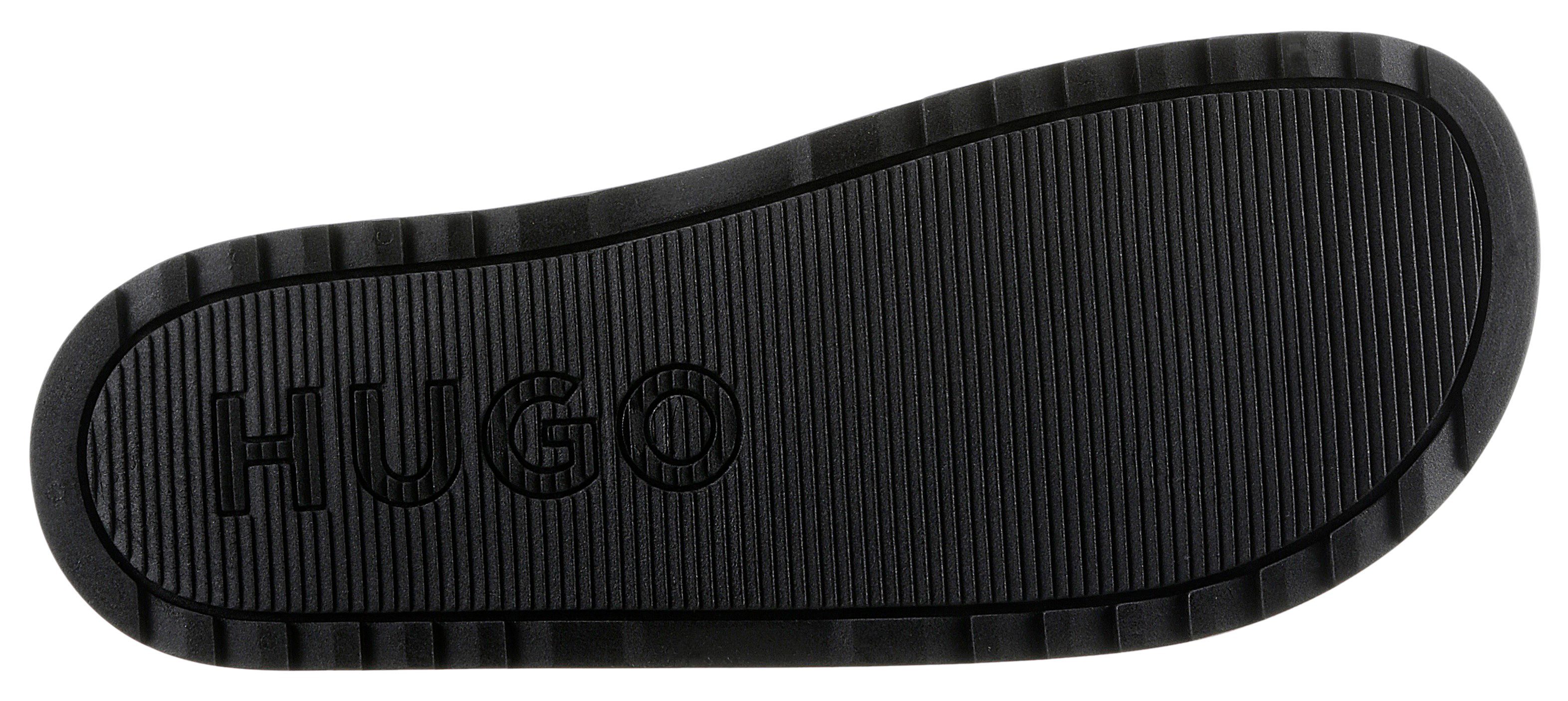 HUGO Match_It_Slid_rblg_N Badepantolette, Sommerschuh, Poolslides, Schlappen, mit HUGO-Logoschriftzug