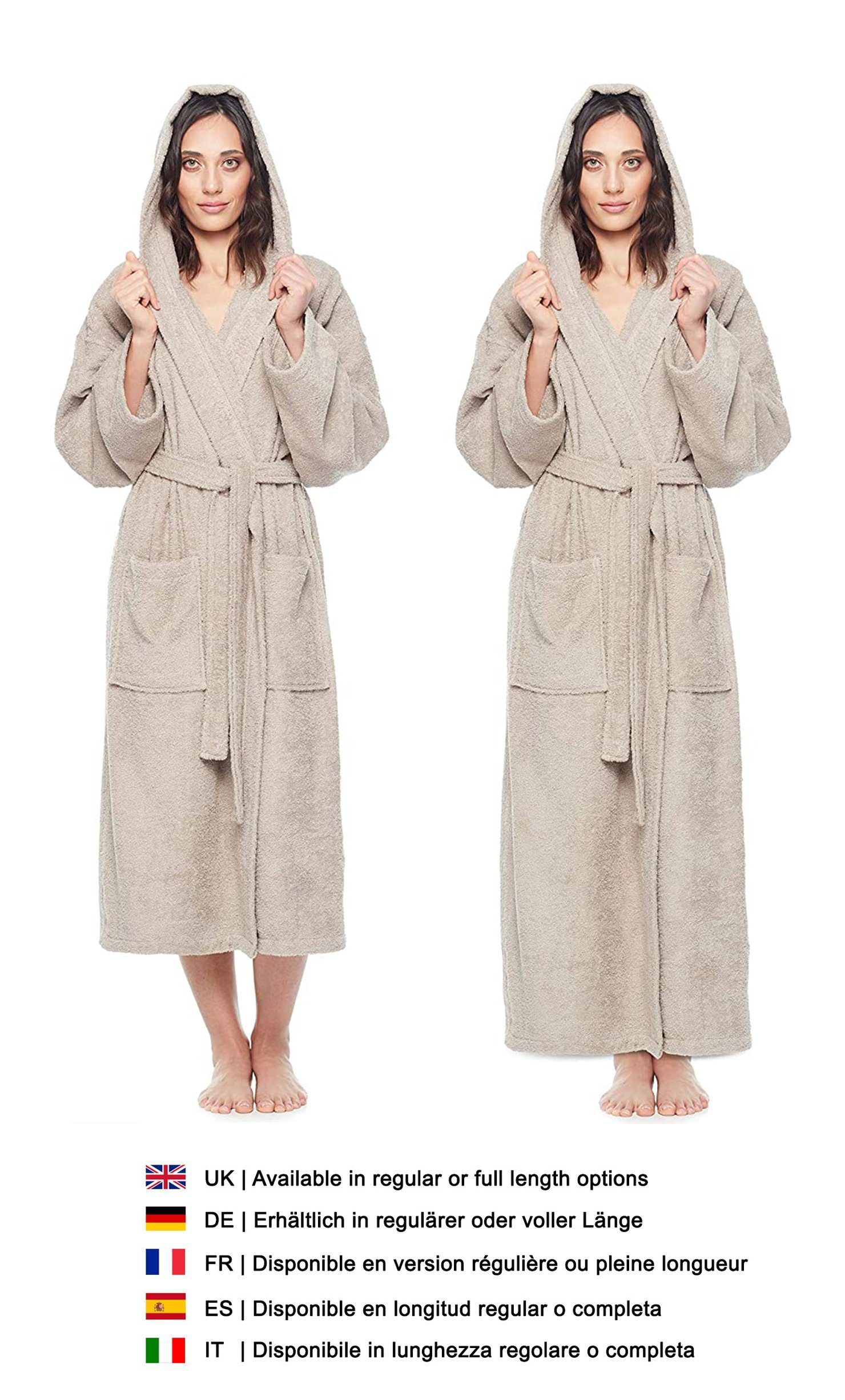 Arus Damenbademantel Astra, pflegeleicht, wadenlang oder extralang für Spa günstig online kaufen