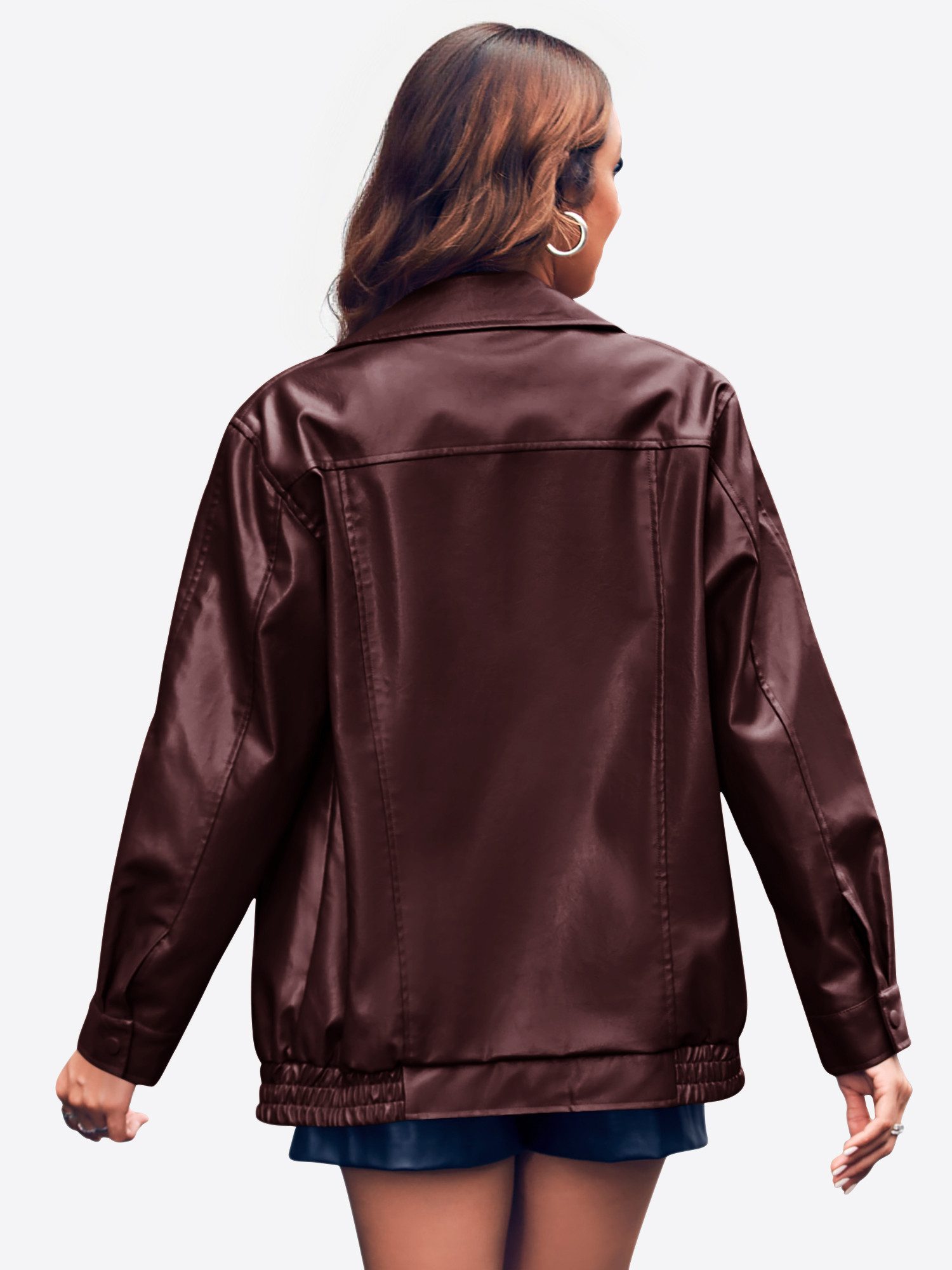 Imily Bela Bikerjacke Damen Lederjacke (Packung, günstig online kaufen