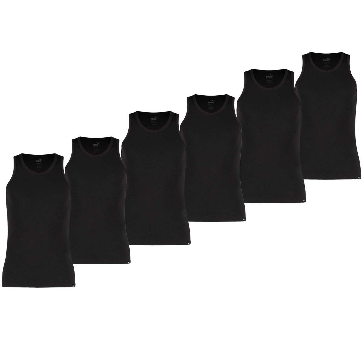 PUMA BODYWEAR Unterhemd mit Rundhals-Ausschnitt, 100% Baumwolle (2-St) hohe günstig online kaufen