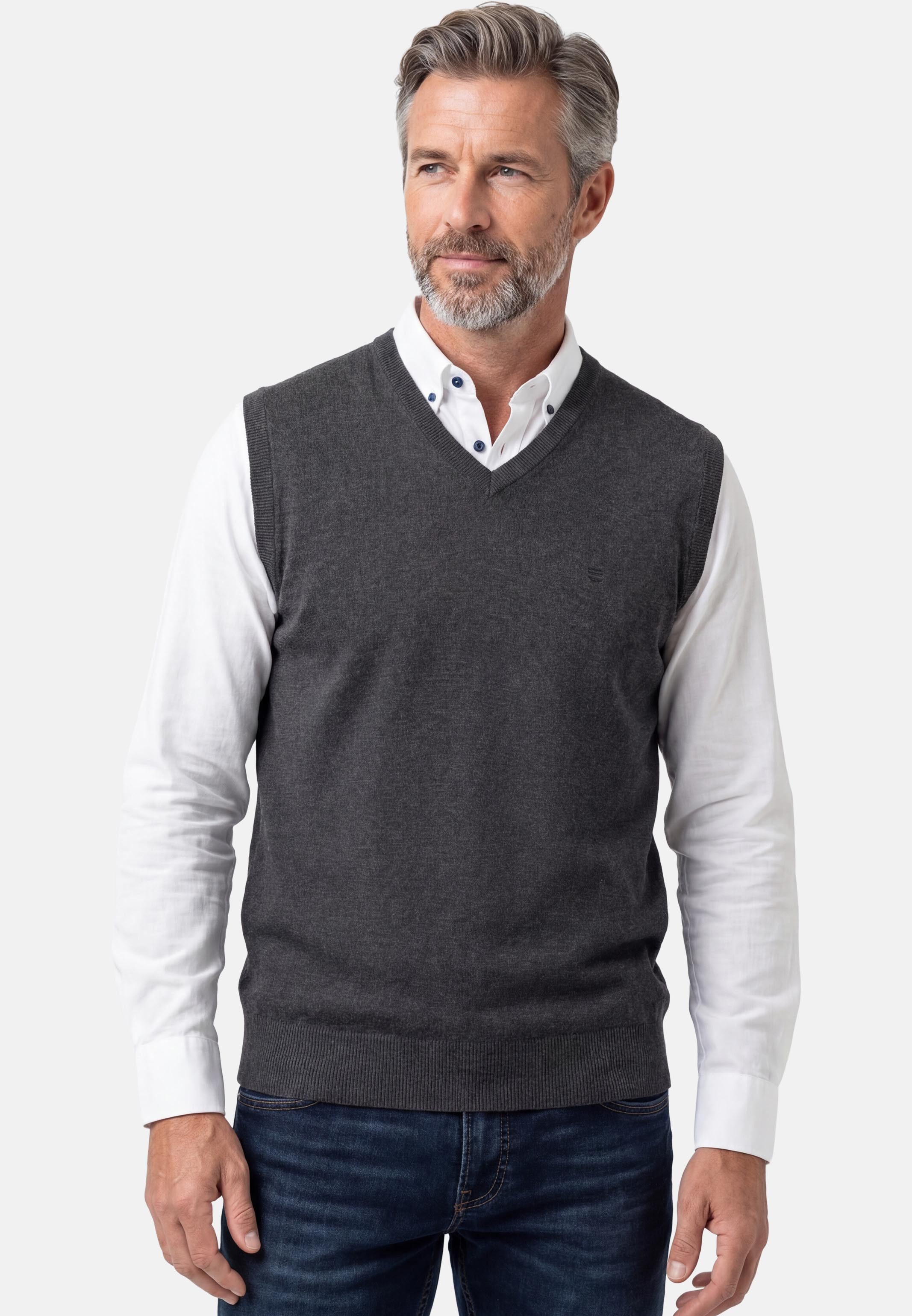 Redmond Pullunder Basic (1-tlg) Pullunder - Baumwolle - Atmungsaktiv - Weicher Feinstrick