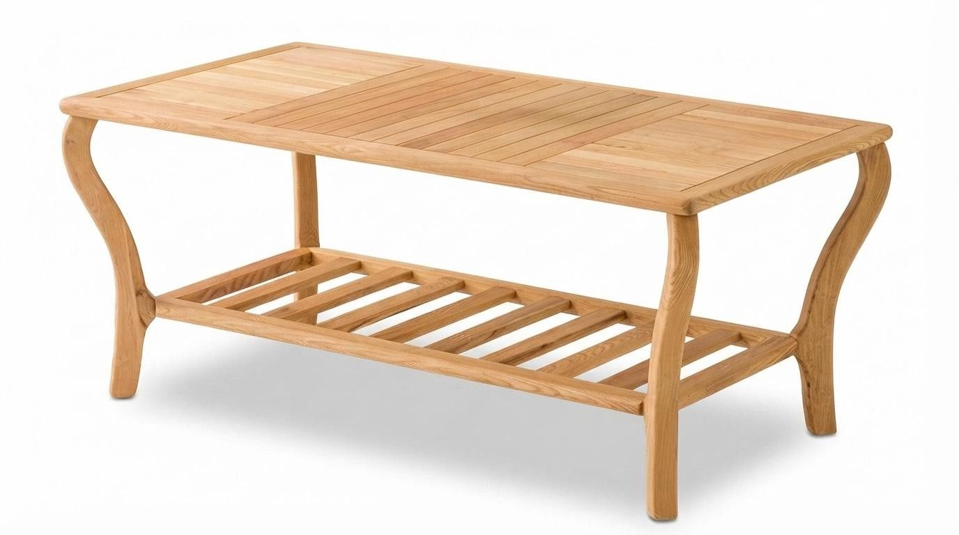 JVmoebel Gartentisch Gartentisch Modern Naturholz Elegant Praktisch Stabil Outdoor Möbel (1-St., 1-tlg)