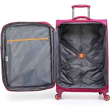 Verage Weichgepäck-Trolley So-Lite, Trolley Grau M-60 cm (23.5) Koffer Suitcase erweiterbar Reisekoffer Marken-Qualitätsware Spitzenverarbeitung Super leicht nur 2,1kg!