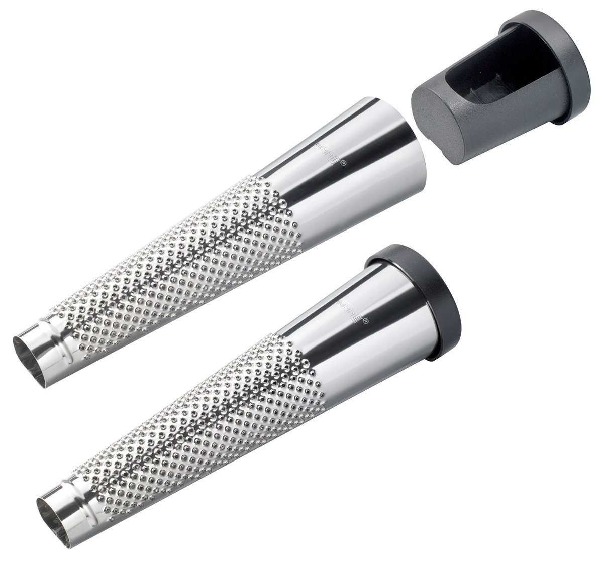 GEFU Muskatmühle Muskatreibe MOLA Edelstahl Muskat Reibe Ingwer Gew
