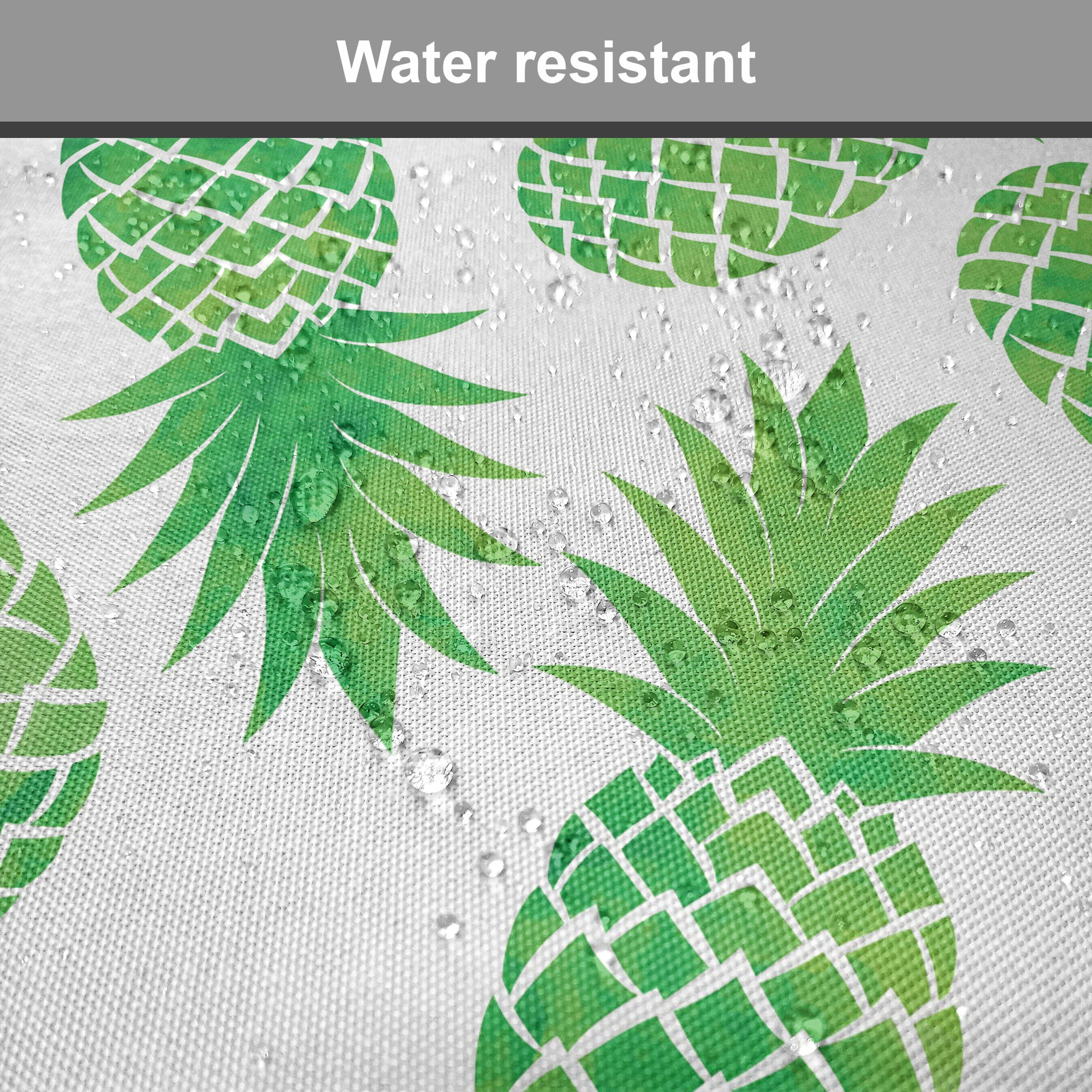 Abakuhaus Stuhlkissen Dekoratives wasserfestes Ananas-Muster Riemen mit Exotische für Grün Kissen Küchensitze