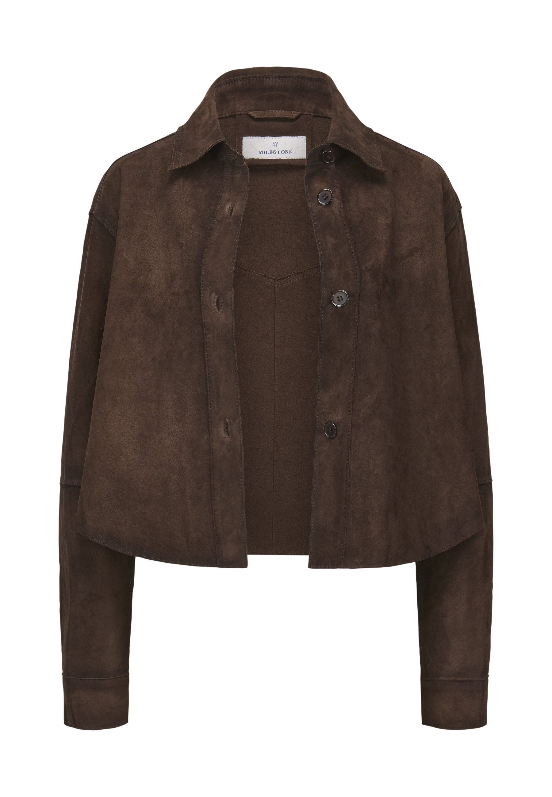 Milestone Hemdjacke MSAmy Damen Overshirt Übergangsjacke