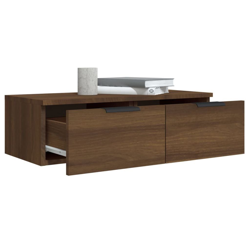 vidaXL Wandschrank Holzwerkstoff, 1-tlg. cm Regal Eiche 68x30x20 Eichen-Optik Braune Braun