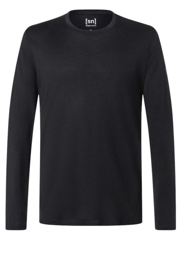 SUPER.NATURAL Langarmshirt Unterwäsche Arctic 230 (Merionwolle, maximale Wärmeleistung) schwarz