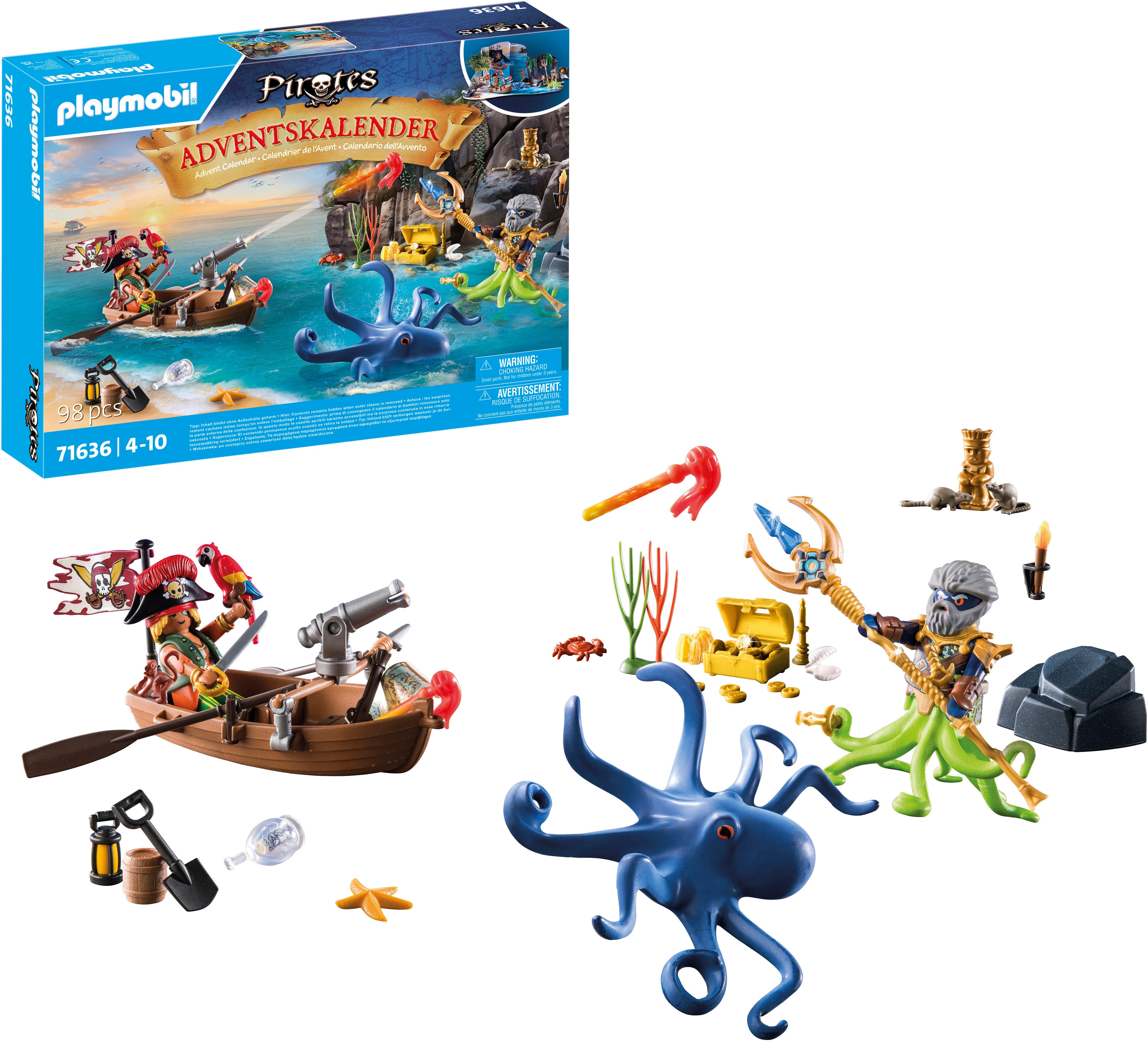 Playmobil® Spielzeug-Adventskalender Spielbausteine, Piraten (71636), Pirates, Made in Europe